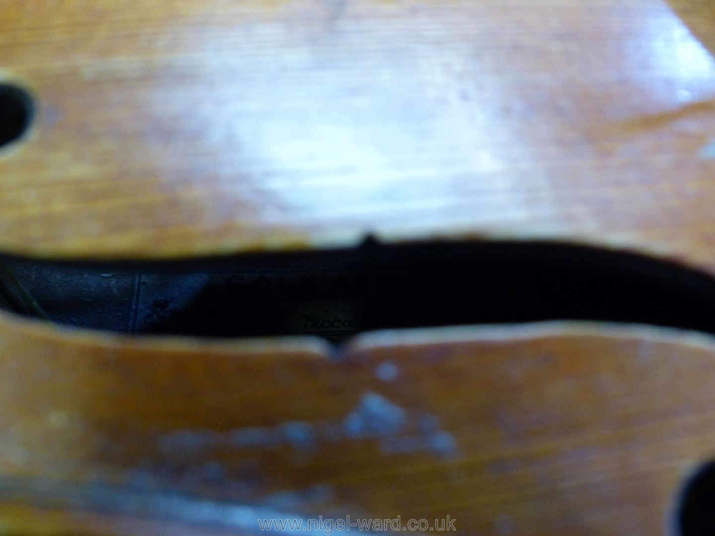 A good 'Tiger striped' Violin with paper label inside 'Sole Agents Hawkes & Son, Denman Street, - Image 28 of 66