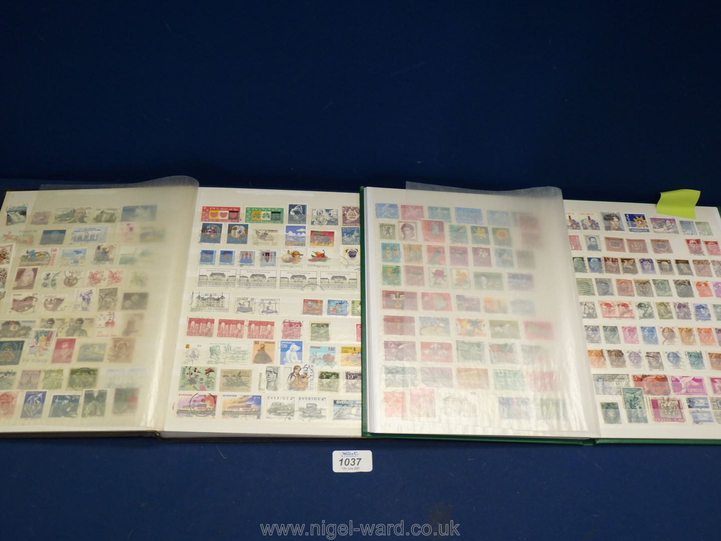 Two stock books of European stamps including Netherlands, France, Switzerland, Italy, etc. - Image 2 of 3