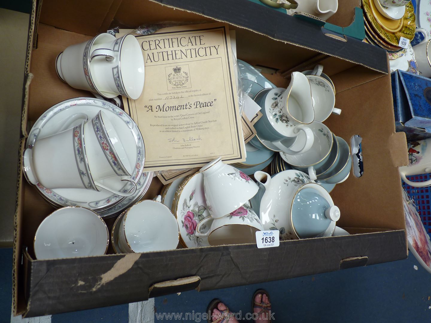 A quantity of china including two Royal Doulton part teasets:'Rose Elegance' and 'Arlington' etc.