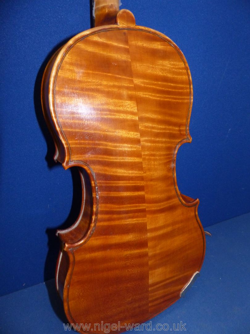 A good 'Tiger striped' Violin with paper label inside 'Sole Agents Hawkes & Son, Denman Street, - Image 13 of 66