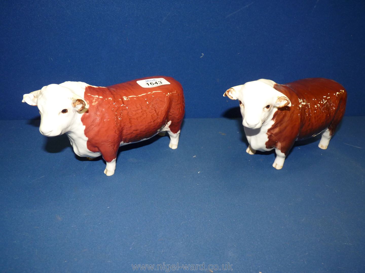 Two Beswick Bulls (one a/f)