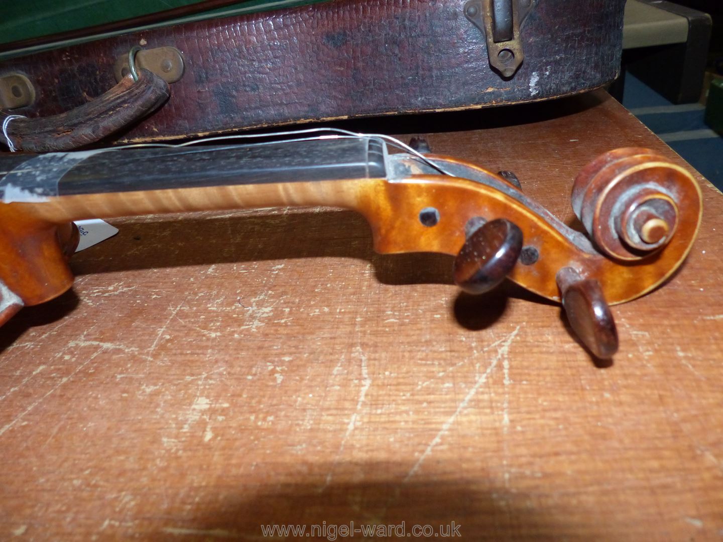 A good 'Tiger striped' Violin with paper label inside 'Sole Agents Hawkes & Son, Denman Street, - Image 39 of 66