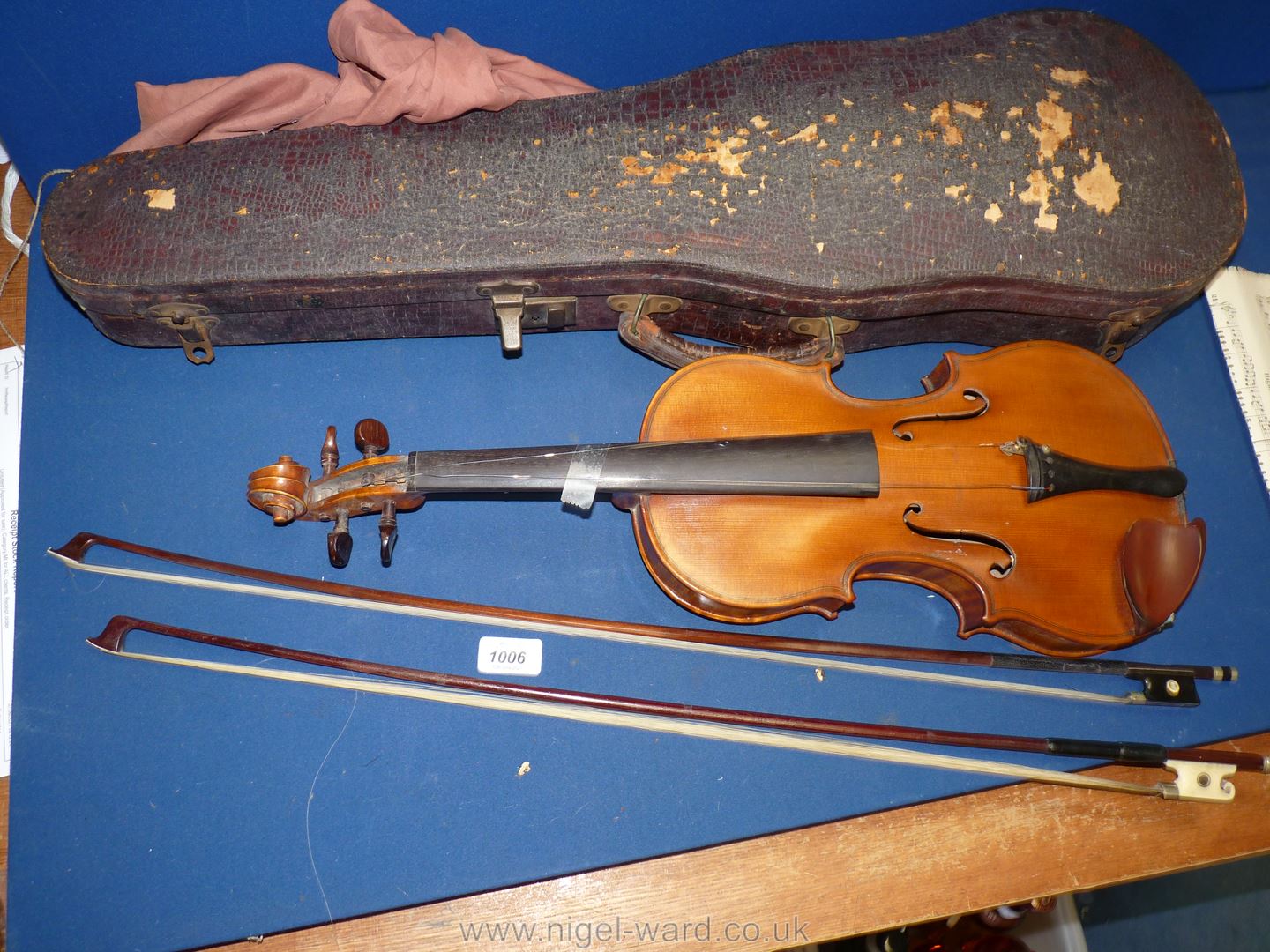 A good 'Tiger striped' Violin with paper label inside 'Sole Agents Hawkes & Son, Denman Street, - Image 4 of 66