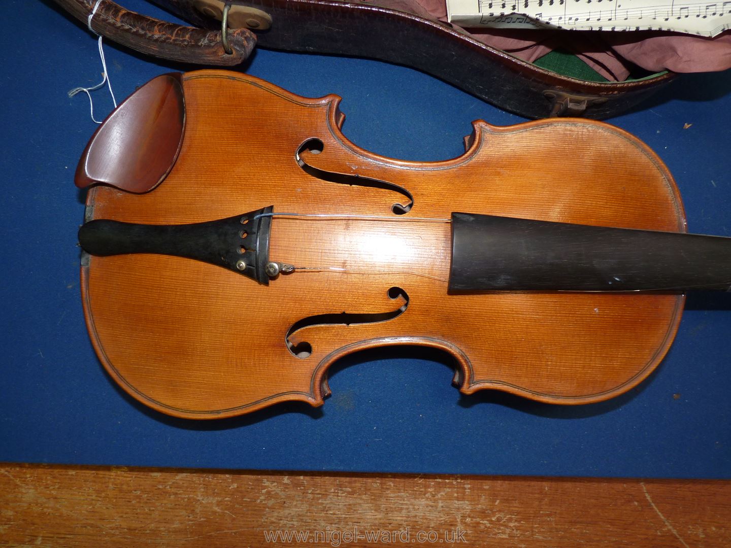 A good 'Tiger striped' Violin with paper label inside 'Sole Agents Hawkes & Son, Denman Street, - Image 8 of 66