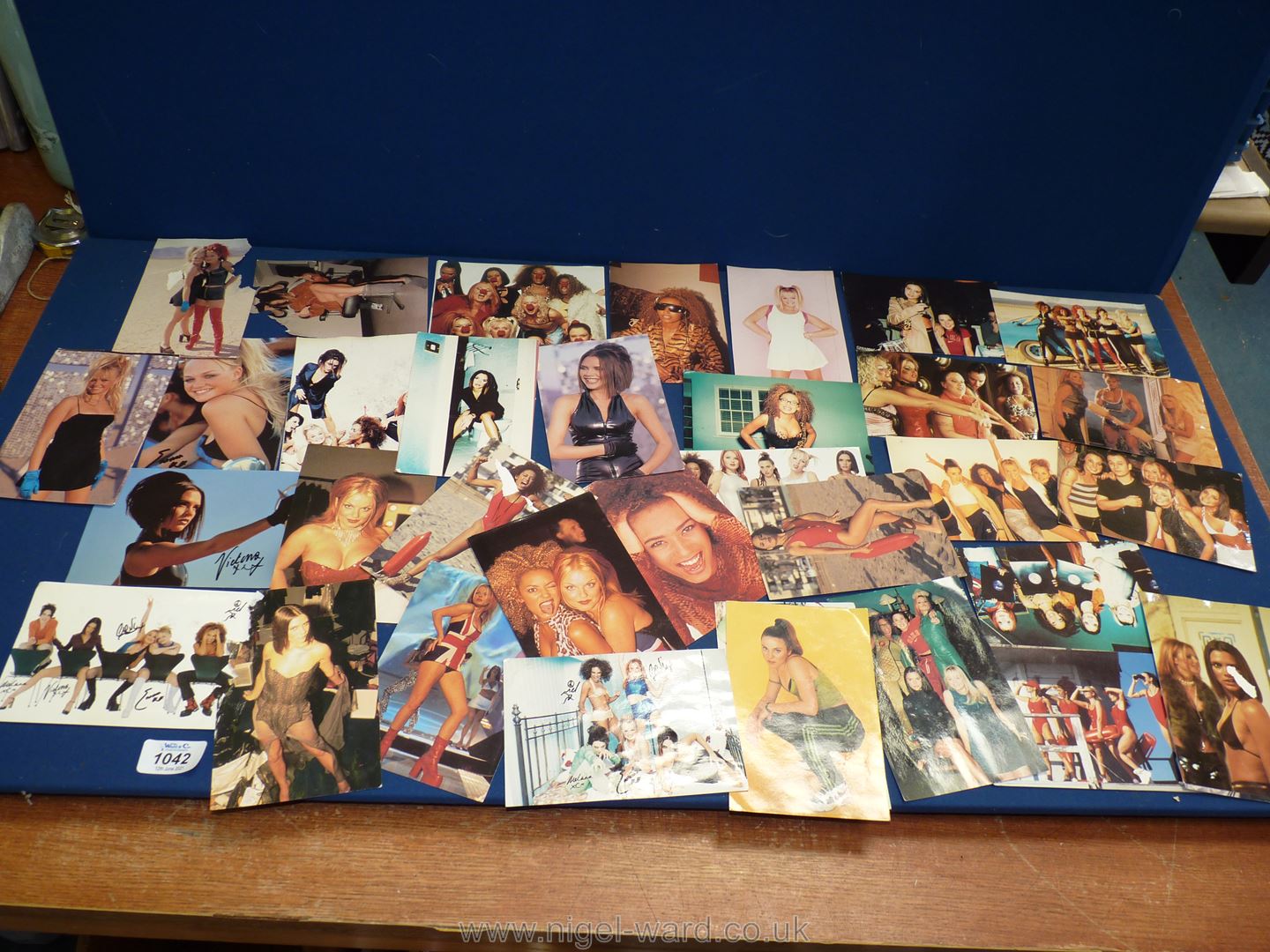 A quantity of Spice Girls photoshoot Postcards, (approx 30), some damaged.