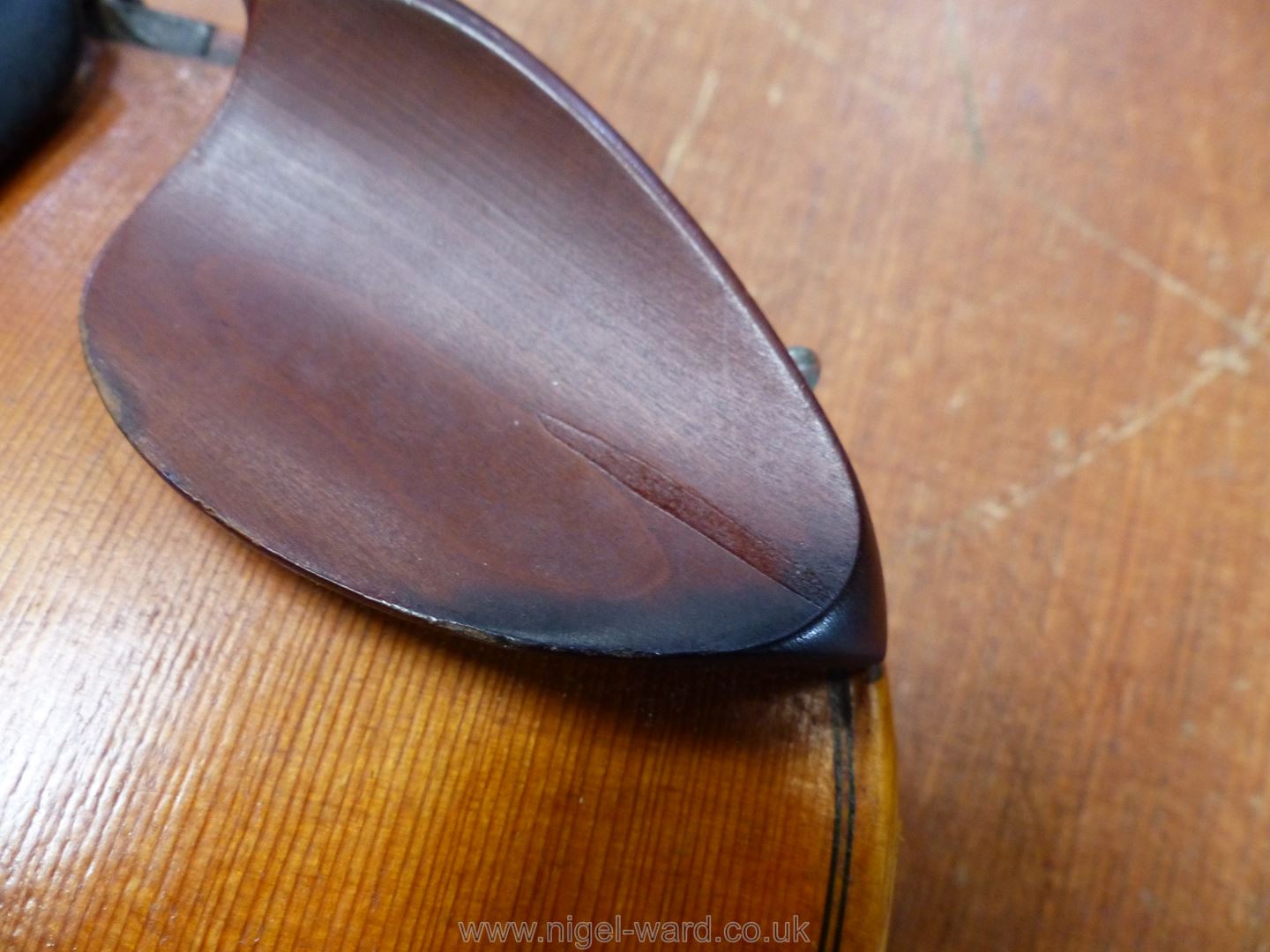 A good 'Tiger striped' Violin with paper label inside 'Sole Agents Hawkes & Son, Denman Street, - Image 44 of 66