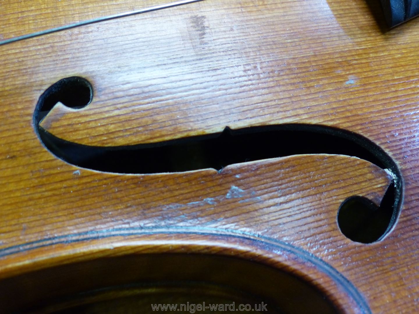 A good 'Tiger striped' Violin with paper label inside 'Sole Agents Hawkes & Son, Denman Street, - Image 27 of 66