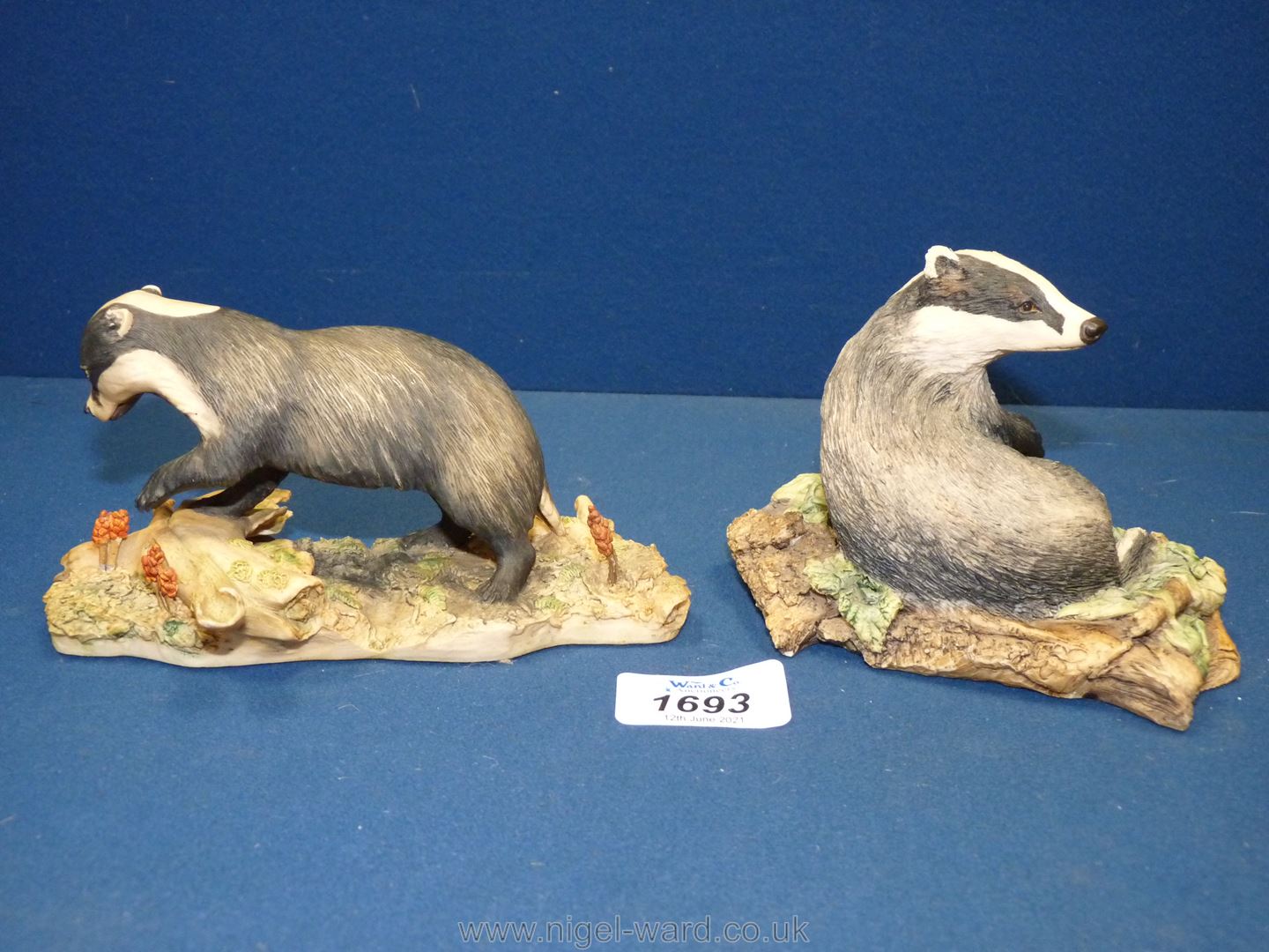 Two Border Fine Arts figures of Badgers - Image 2 of 2