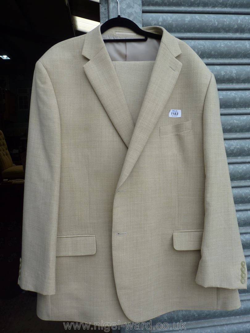 A gent's Magee summer weight cream linen/wool blend Jacket and a Brook Taverner lightweight Suit in - Image 3 of 4