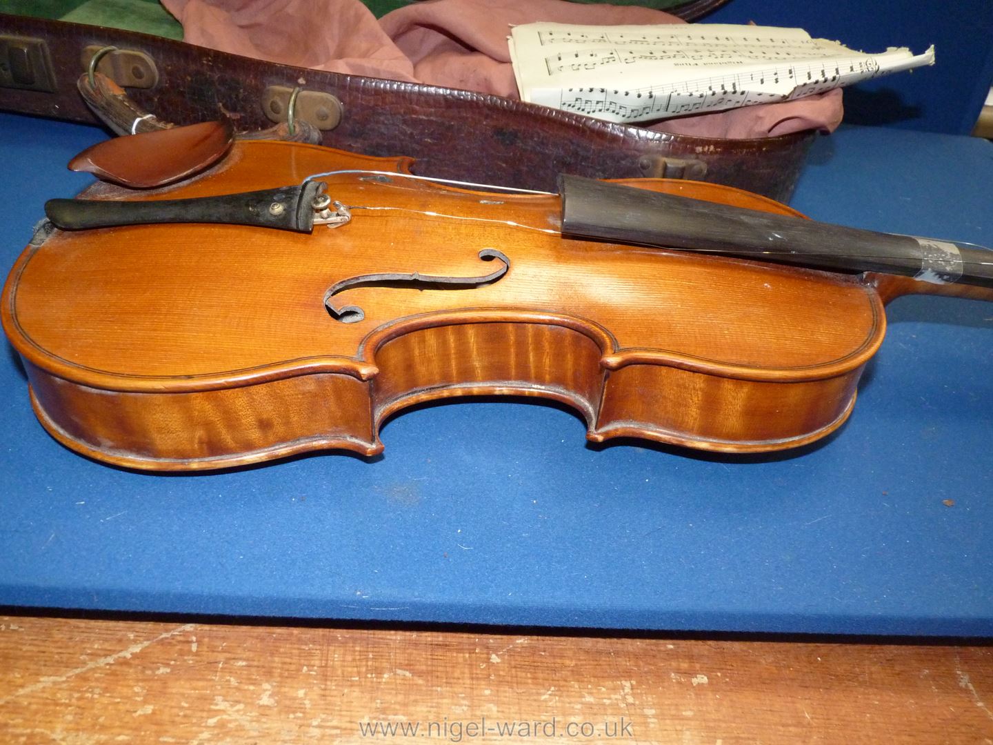 A good 'Tiger striped' Violin with paper label inside 'Sole Agents Hawkes & Son, Denman Street, - Image 6 of 66