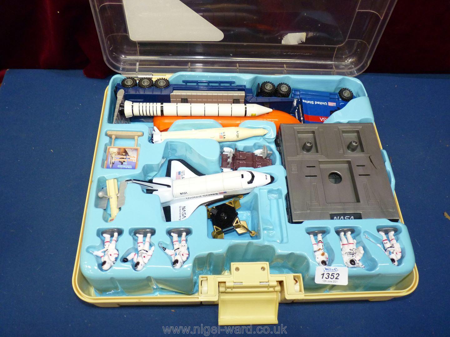 A Space Shuttle Playset in carry case.