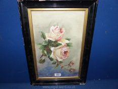 An Edwardian Watercolour of roses.