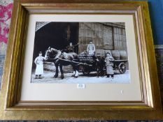 A large framed Print depicting A. Guinness & Sons. Ltd.