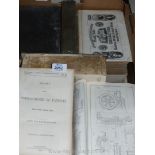 A quantity of 1850's U.S. Government Patent Reports with text and illustrations (box).