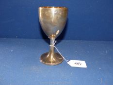 A Silver Goblet with gilded interior, early 1800, London maker John Brydie,
