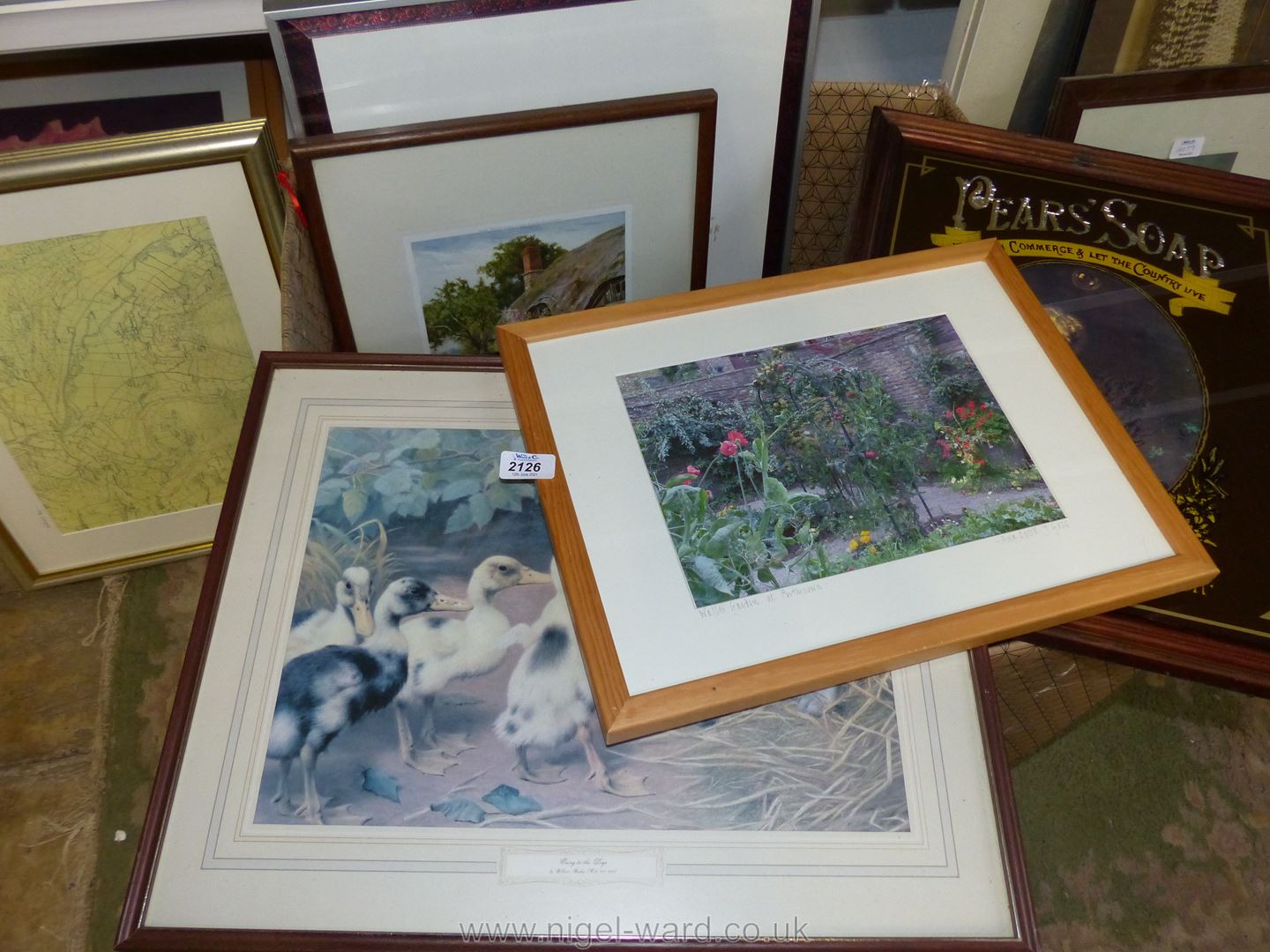 A quantity of Prints including Sid Garner ''A Cottage Garden'' and ''A June Garden'', two J.