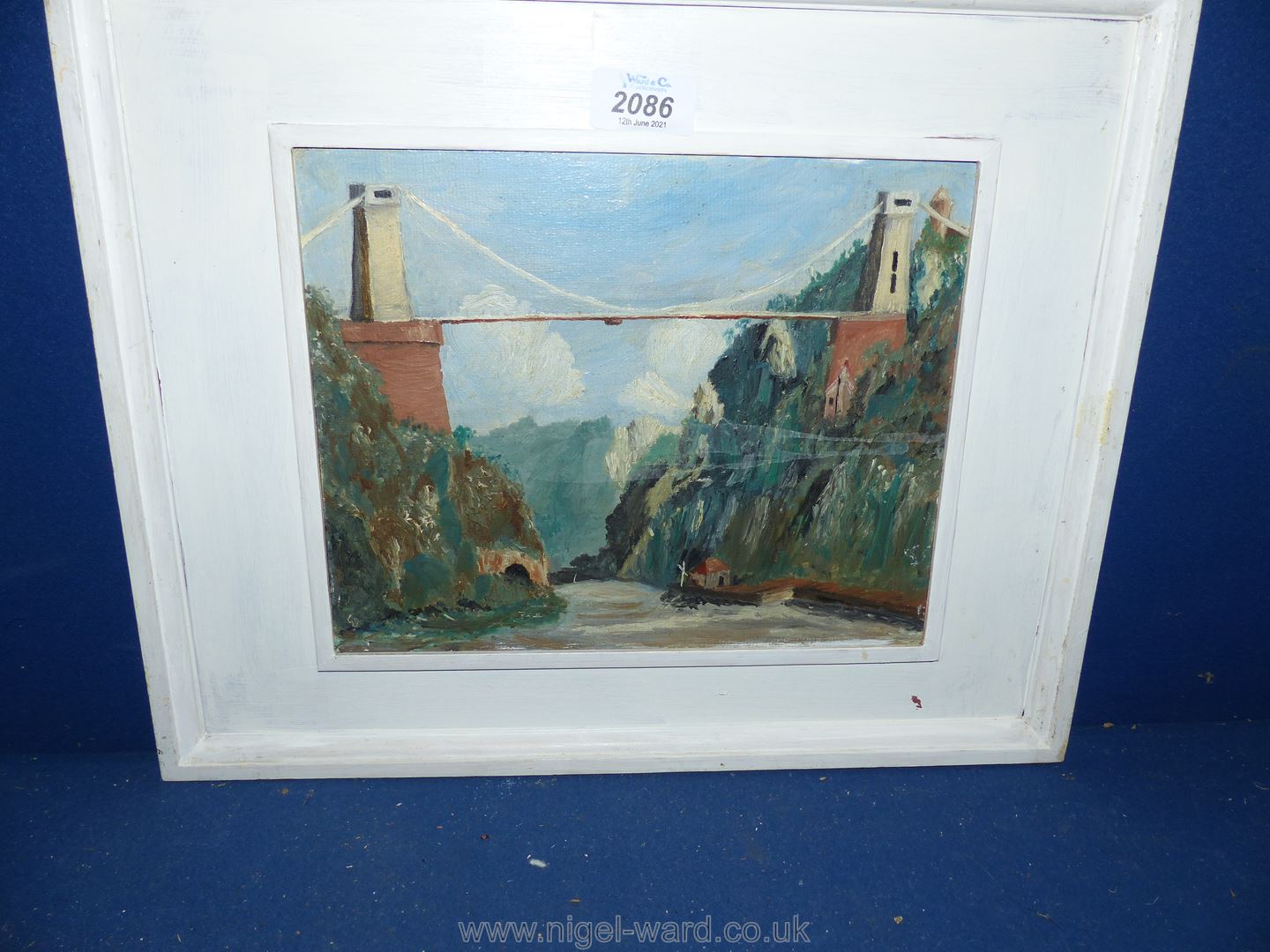 An Oil painting of Hotwells Bristol,