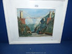 An Oil painting of Hotwells Bristol,