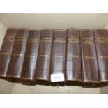 Eight Charles Dickens books printed by Odhams Press Ltd.