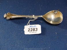 A modern silver spoon by Garrard & Co, London,