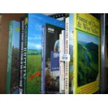 A crate of Books including Battlefield Britain, Forest of Dean & Wye Valley, National Parks,