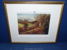 A limited edition Print depicting a Welsh landscape, no.