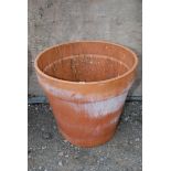 Very large terracotta planter, 30 1/2'' diameter, 27'' high.