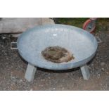 Galvanized fire pit,