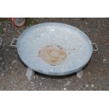 Galvanized fire pit,