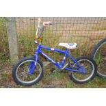 Child's blue bike