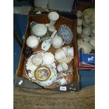 A quantity of china including Coalport 'Horn of Plenty', chocolate cup etc, all a/f.