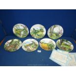 Seven collectors plates of Wedgwood 'Colin Newman's Country Panorama.