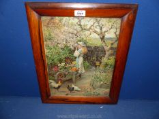 A wooden framed Pear's Print entitled "Spring Blossoms" by the artist William Stephen Coleman,