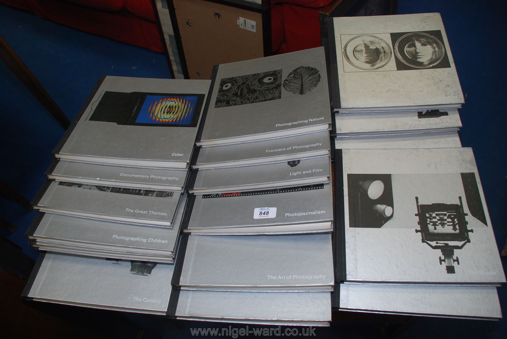 Quantity of 'Life Library of Photography' books.