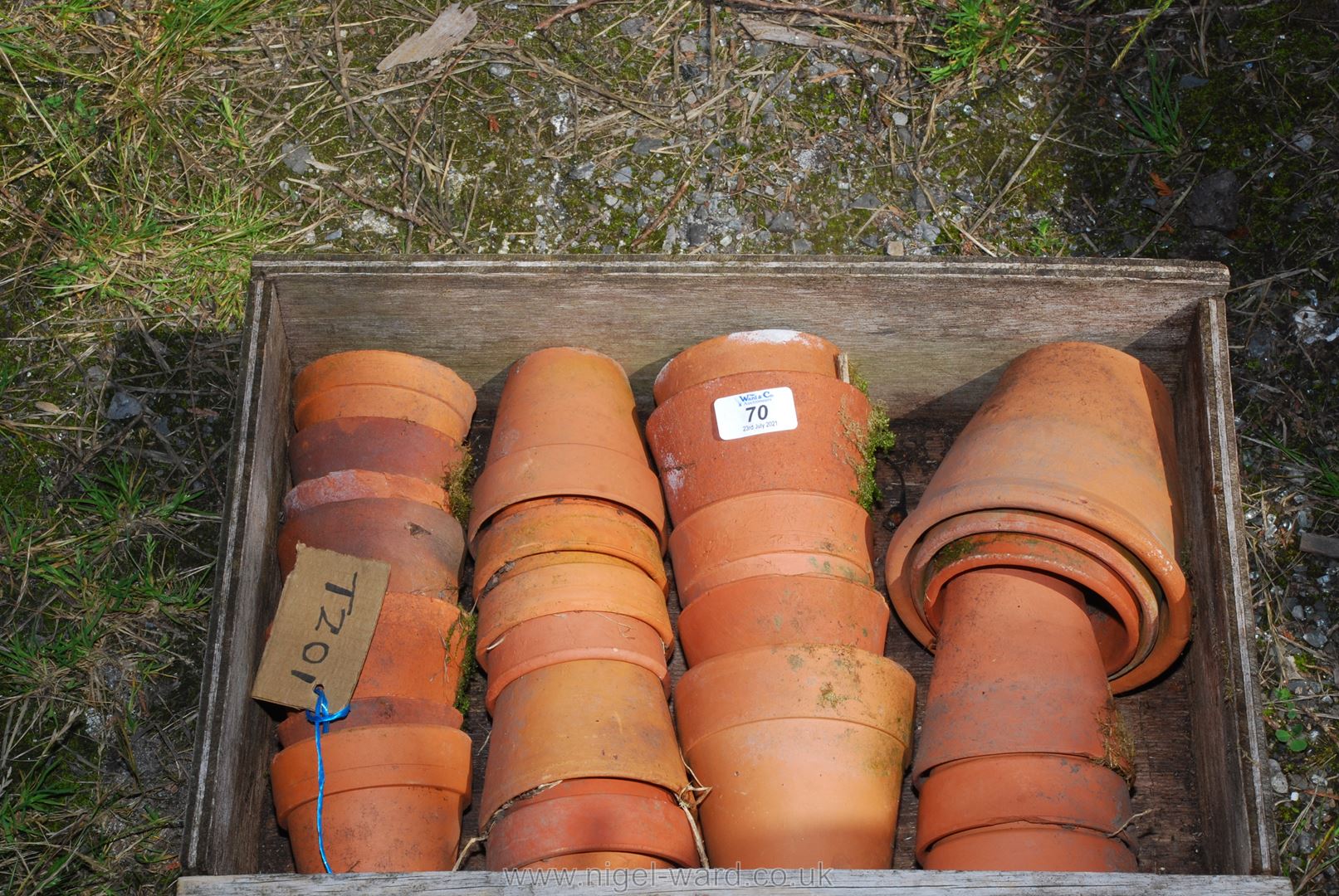 Quantity of terracotta flower pots up to 5'' .