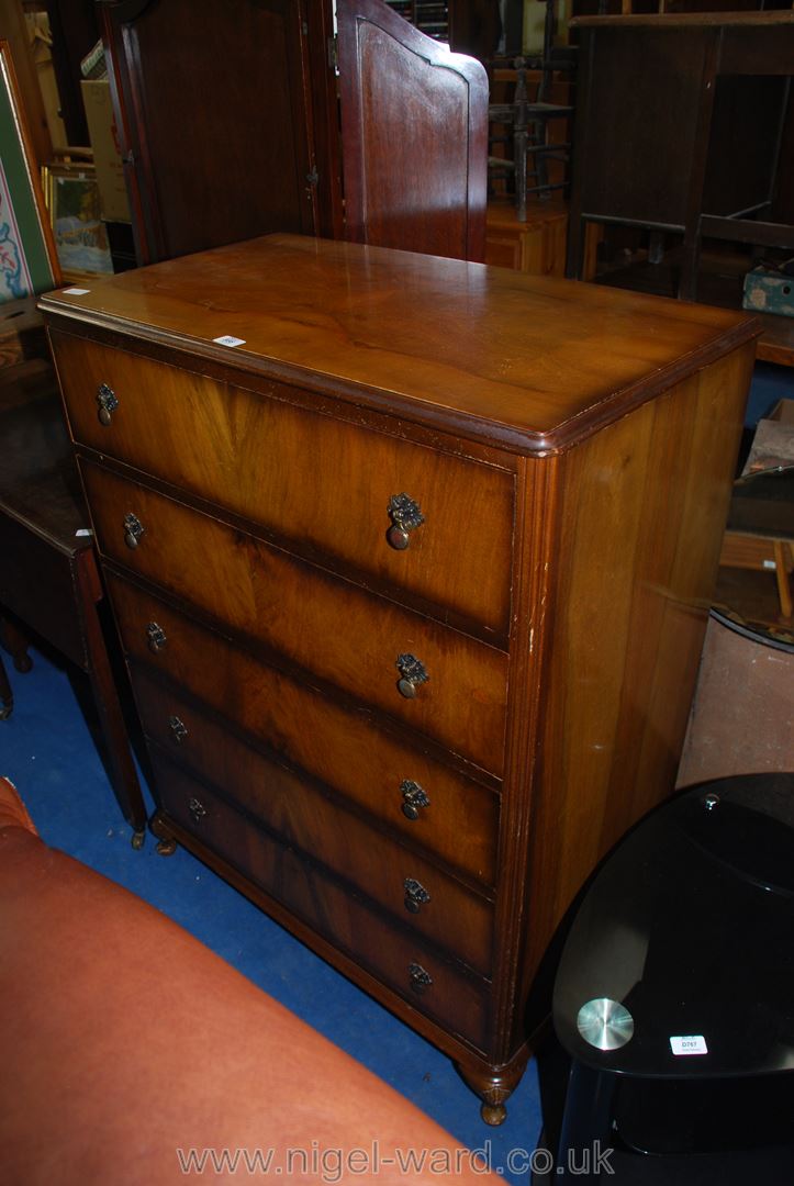 Chest of five drawers