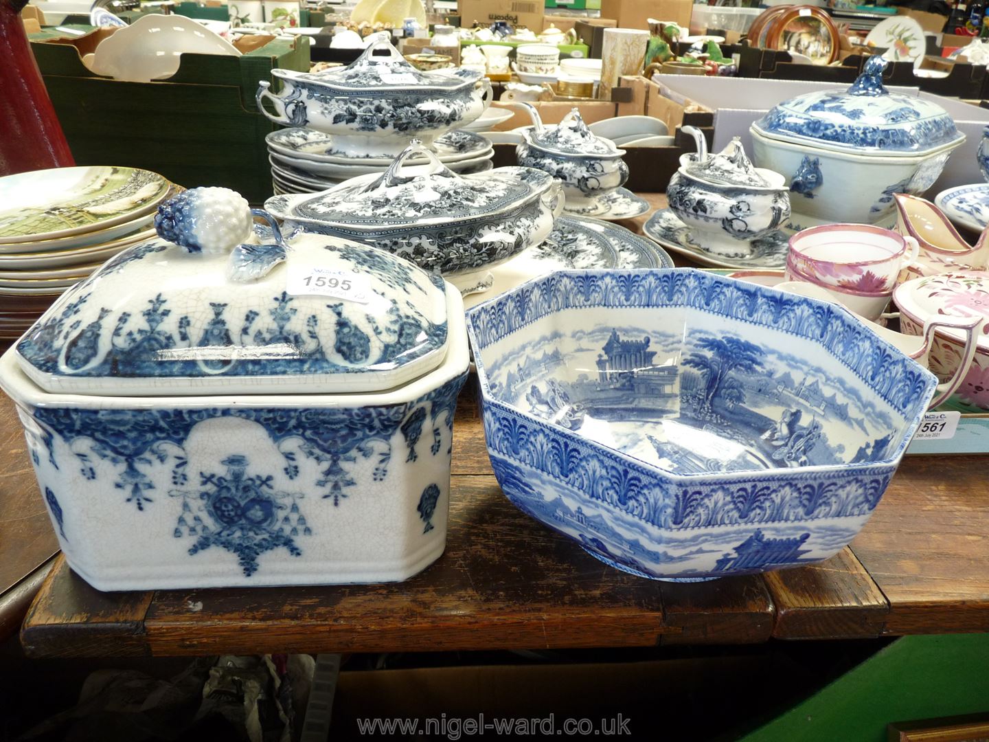 A rectangular lidded dish with pretty berry handled lid,