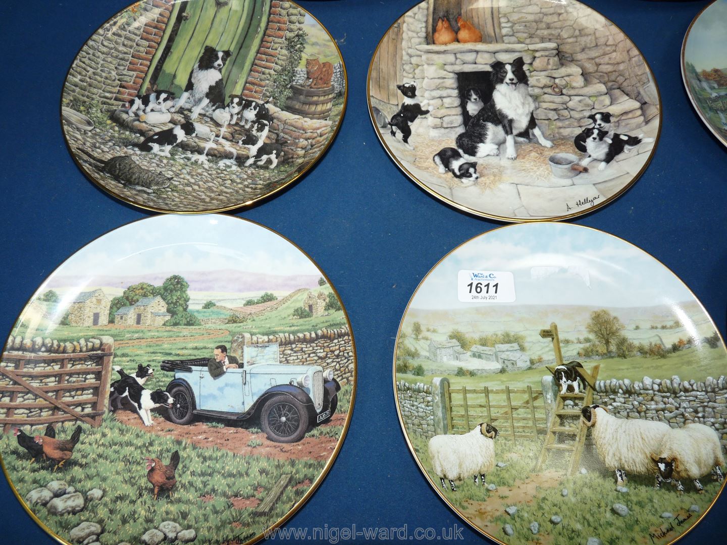 A quantity of James Herriot Border Fine Arts bone china plates including 'Jocks Pride', 'First Cut', - Image 3 of 4