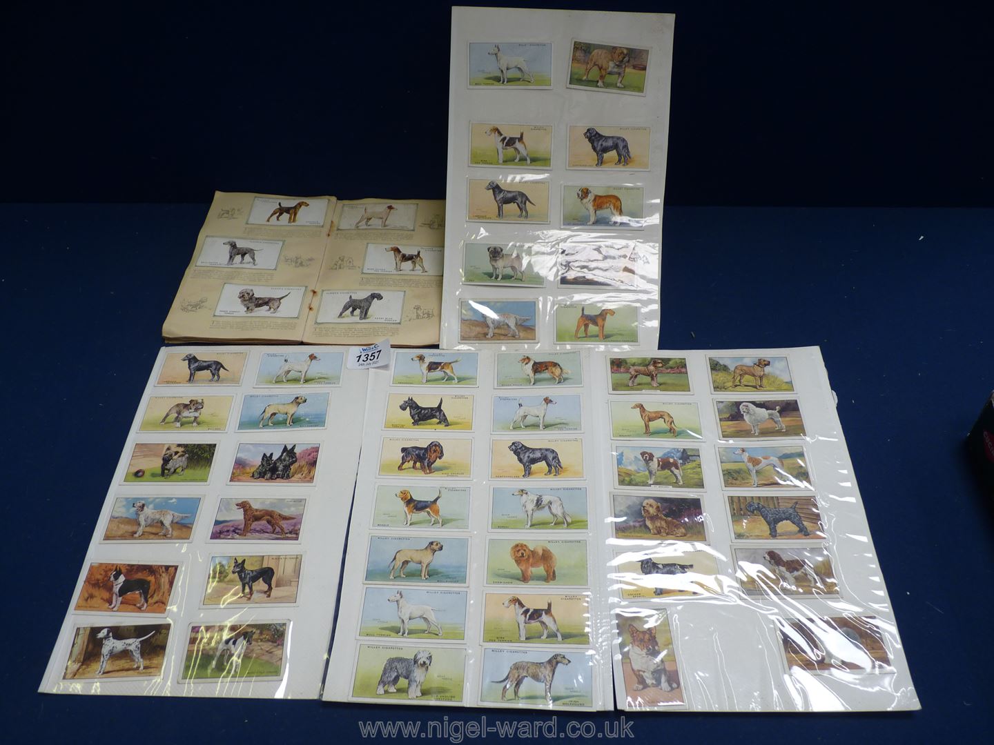 A quantity of Wills cigarette cards of dogs and a Players transfer book also of dogs. - Image 2 of 2