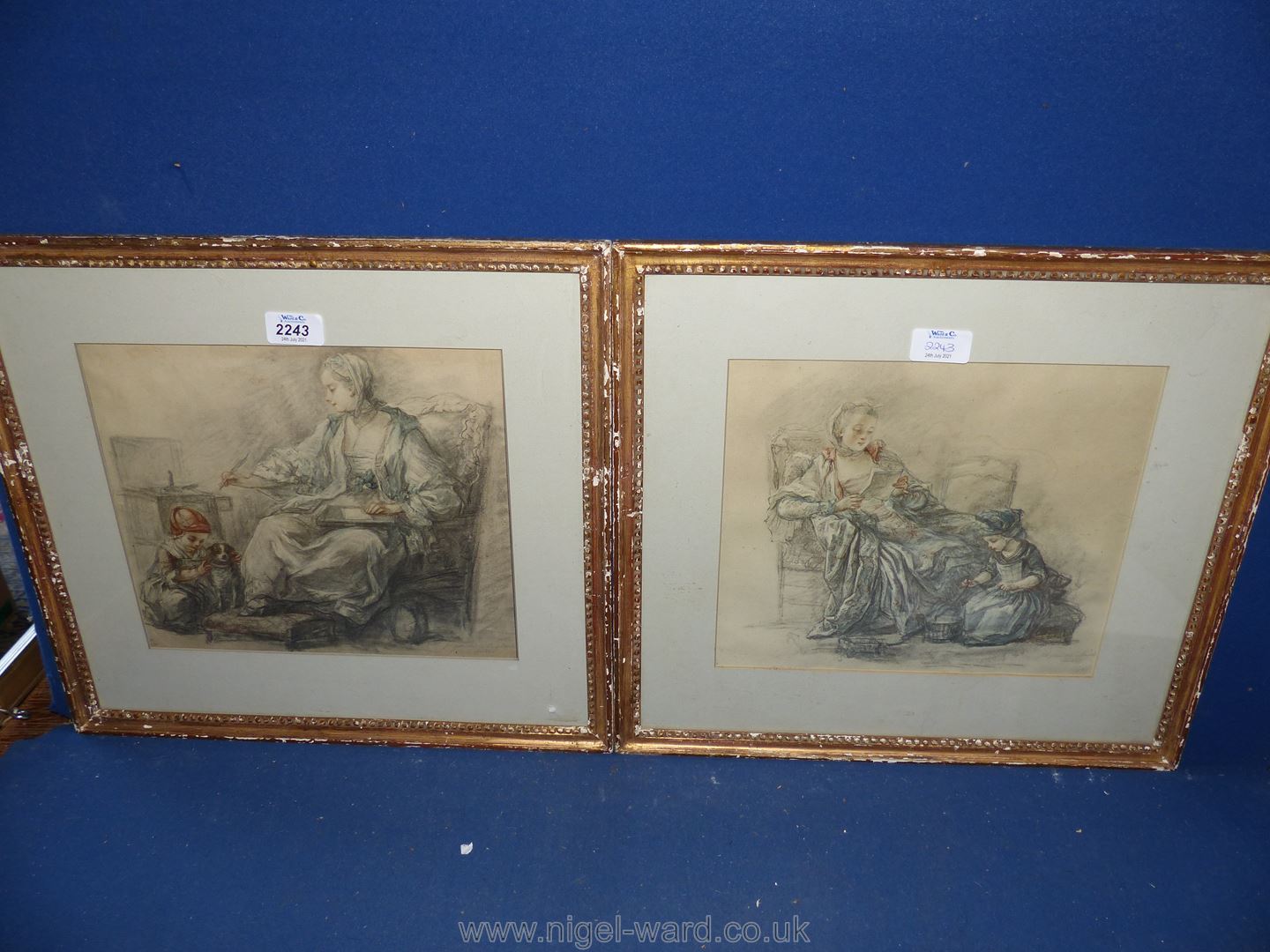 Two decorative French prints after Chardin.