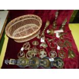 A quantity of brass including horse brasses marked Coronation 1937 etc.