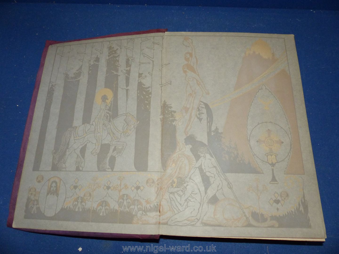 Parsifal by T.W. Rollerton, presented by Willy Pogany Harrap & Co. London 1912. - Image 3 of 7