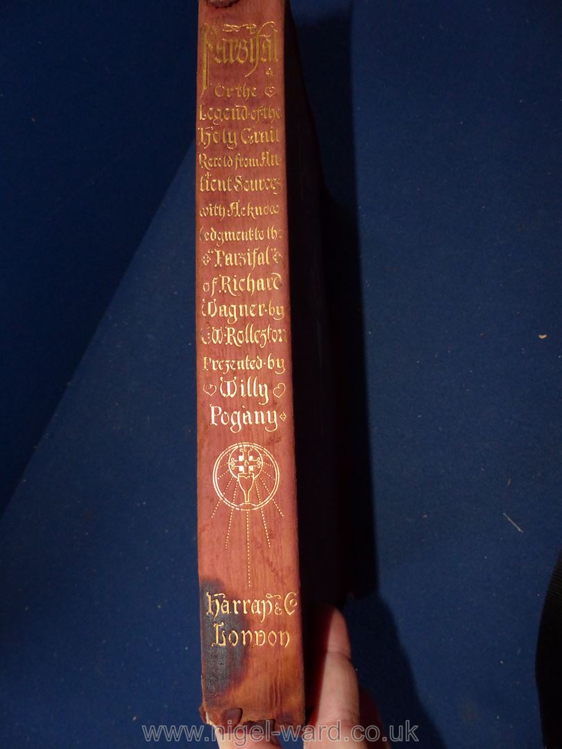 Parsifal by T.W. Rollerton, presented by Willy Pogany Harrap & Co. London 1912. - Image 5 of 7