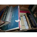 A box of books to include The Civil War, History of The Second World War etc.