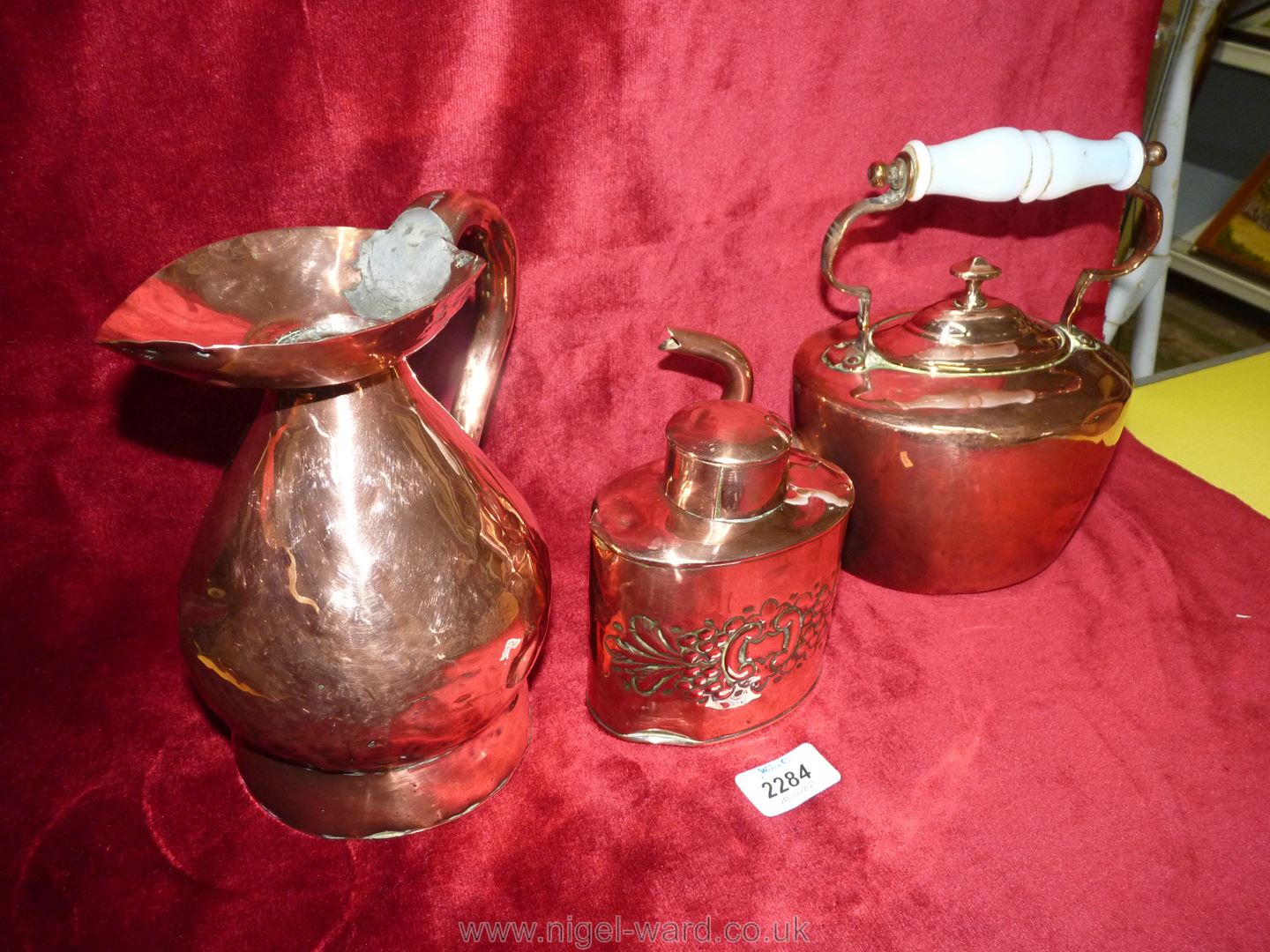 A vintage copper Tea Caddy by Henry Loveridge, - Image 2 of 3