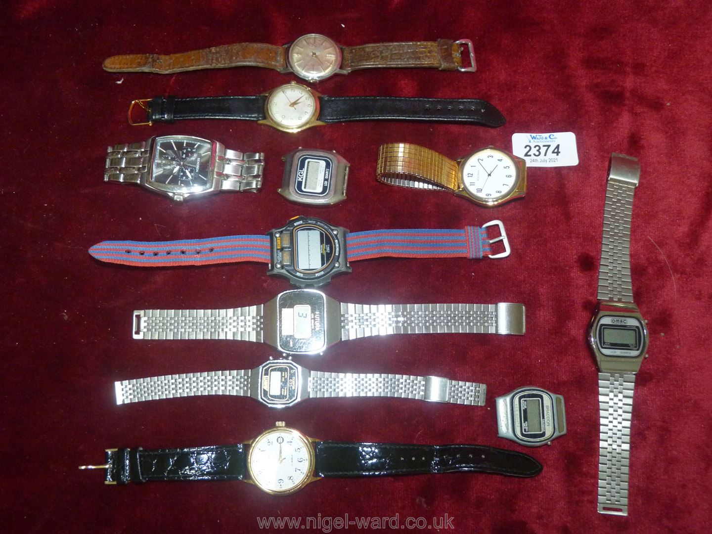 A quantity of gents Watches including three Sekonda, Timex, Avanti, Don, Futura, Omac, etc. - Image 2 of 2