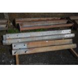 3 x steel Armco barriers 73" and 1 x steel barrier 61"