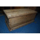 Pine trunk with internal tray 37'' x 17'' x 16'' high.