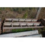 2 x strong 5' galvanised sheep troughs