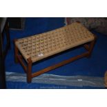 Stringwork double foot stool